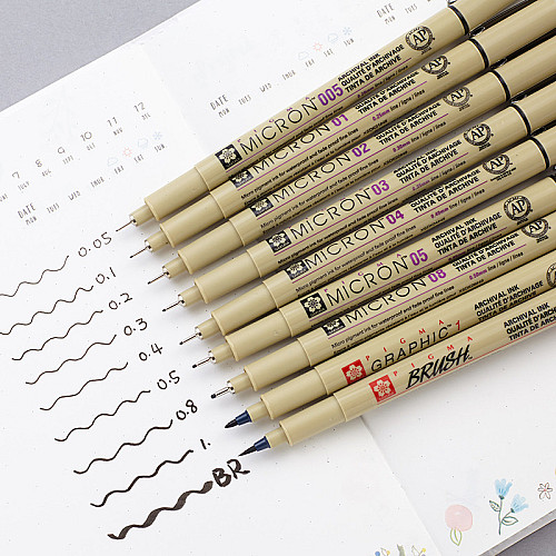 Капілярні ручки Sakura Pigma Micron (0.5), 0,45 мм