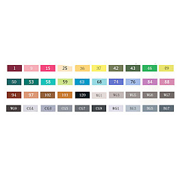 Спиртовые маркеры Touchnew 40 цветов. Набор для архитектора (AS-40)