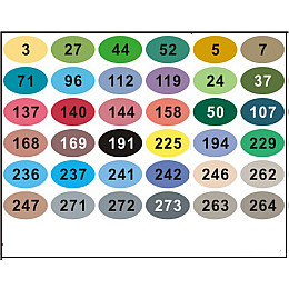 Маркери для скетчінгу FINECOLOUR 36 кольорів. Стандартна палітра кольорів