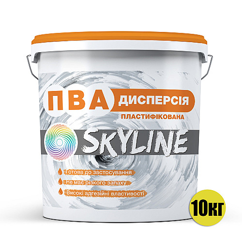 Дисперсия ПВА пластифицированная готовая к применению SkyLine 10 кг