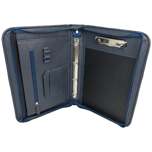 Деловая папка для документов из кожи Portfolio Синий (Port1021 navy flotar)