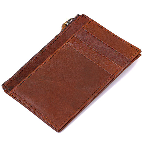 Визитница из кожи Vintage 20695 Коричневая