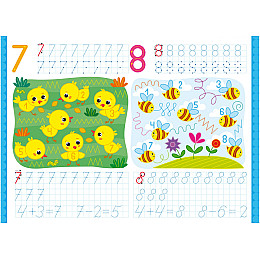 Книга Crystal Book Перші багаторазові прописи Математика Навчаємося писати цифри правильно 2668 (9786175472668)