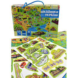 Плакат "Карта України" з наліпками Умняшка КП-001 KP-001