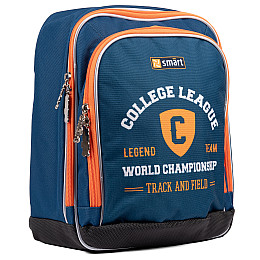 Рюкзак школьный SMART H-55 College league синий (558034)
