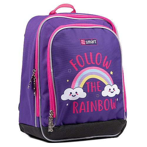 Рюкзак школьный SMART H-55 Follow the rainbow фиолетовый (558039)