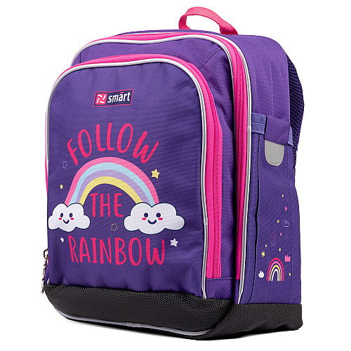 Рюкзак школьный SMART H-55 Follow the rainbow фиолетовый (558039)