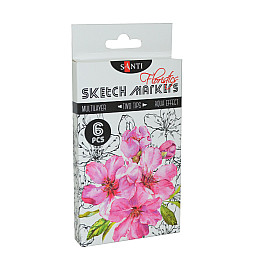 Набор маркеров SANTI sketch Floristics 6 шт/уп. (390569)