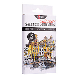 Набор маркеров SANTI sketch Urban Sketch 6 шт./уп. (390548)