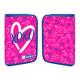 Пенал твердий Smart одинарний з клапаном HP-03 Hearts (533278)