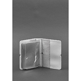 Жіночий шкіряний кард-кейс 7.0 білий Краст BlankNote