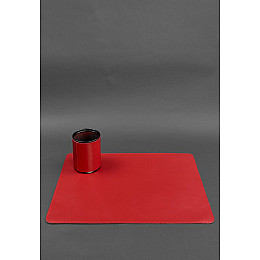 Набор для рабочего стола из натуральной кожи 1.0 красный краст BlankNote