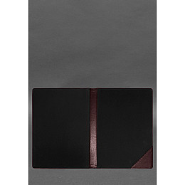 Кожаная папка для документов на подпись бордовая BlankNote