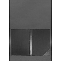 Кожаная папка для документов на подпись черная BlankNote