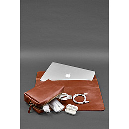 Кожаный набор Мобильный Универсальный светло-коричневый BlankNote