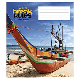 Тетрадь загальна "Break the rules" Школярик 060-3220L-3 в лінію на 60 аркушів