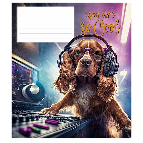 Тетрадь ученическая "You are so cool" Школярик 012-3241L-3 в линию 12 листов