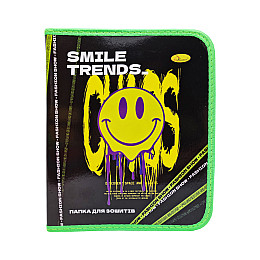 Папка для тетрадей В5 Апельсин ПШ-01 на молнии Smile