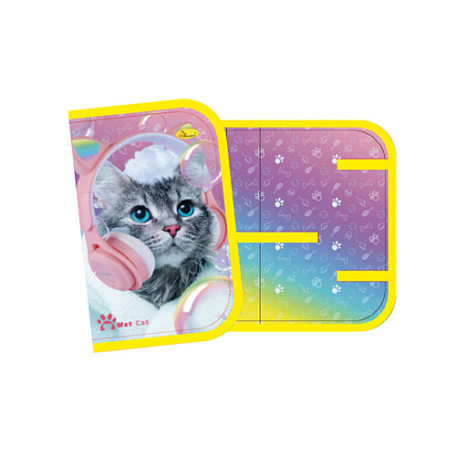 Пенал для школяра Апельсин АП-1003 19х13 см Wet Cat