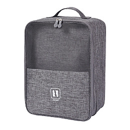 Сумка органайзер для взуття дорожня велика Travel Bag Сіра (IBH045S)