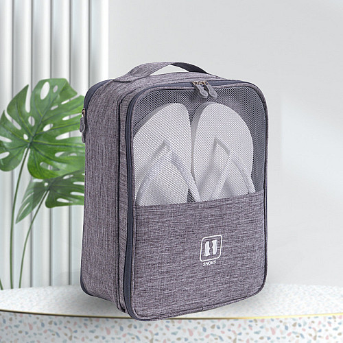 Сумка органайзер для взуття дорожня велика Travel Bag Сіра (IBH045S)