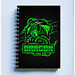 Скетчбук Sketchbook блокнот для малювання з новорічним принтом &quot;Dragon 2024. Дракон 2024&quot; А3