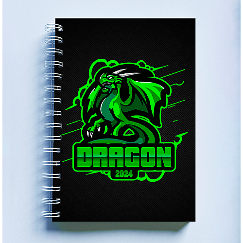 Скетчбук Sketchbook блокнот для рисования с новогодним принтом &quot;Dragon 2024. Дракон 2024&quot; А3