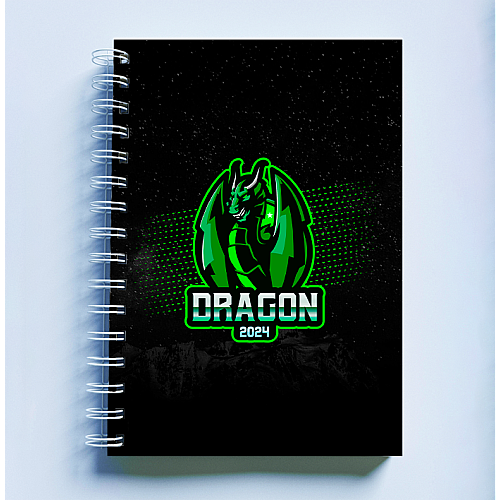 Скетчбук Sketchbook блокнот для рисования с новогодним принтом "Dragon 2024. Дракон 2024" А3 Кавун 48