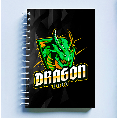 Скетчбук Sketchbook блокнот для рисования с новогодним принтом "Dragon 2024 Дракон 2024" А3 Кавун 48