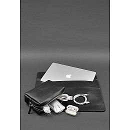 Кожаный набор Мобильный Универсальный черный BlankNote