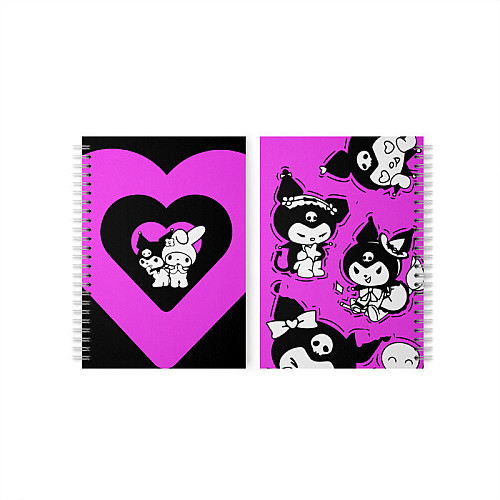 Скетчбук Куроми Kuromi Моя Мелодія Onegai My Melody з персонажем 48 аркушів (22993) Fan Girl