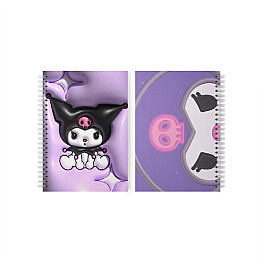 Скетчбук Fan Girl Куроми Kuromi Моя Мелодія Onegai My Melody фіолетовий 48 листів (22991)