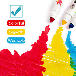 Смивні маркери Jar Melo-Baby Roo 12 кольорів у тубусі (JA90480)