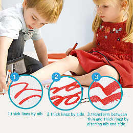 Смивні маркери Jar Melo-Baby Roo 12 кольорів у тубусі (JA90480)