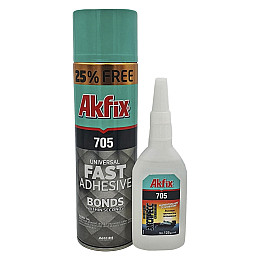 Клей з активатором Akfix 705 Fast Adhesive 125 грам/500мл