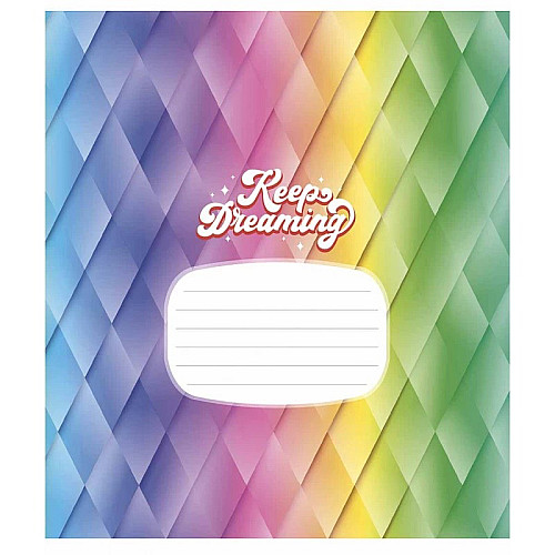 Тетрадь ученическая "Crazy rainbow" Школярик 024-3217L-3 в линию 24 листов