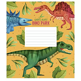 Тетрадь ученическая Dino park Школярик 012-3227K-1 в клетку на 12 листов