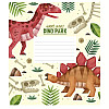 Тетрадь ученическая Dino park Школярик 012-3227K-4 в клетку на 12 листов