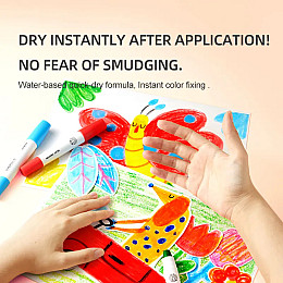 Воскові олівці крайони MiDeer 12 шт ( MD4253)