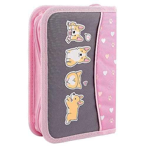 Пенал твердий YES одинарний з клапаном HP-03 I Love Corgi (533580)