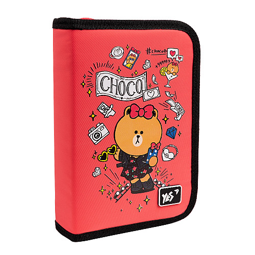 Пенал твердый YES одинарный с клапаном HP-03 Line Friends (533567)
