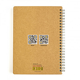 Блокнот "Пригоди" еко крафт-картон Kiri sketch 11105-KR на пружині 70 сторінок