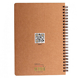 Блокнот "Доге" еко крафт-картон Kiri sketch 11123-Т-KR формат А5 на пружині
