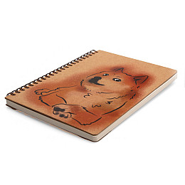 Блокнот "Доге" еко крафт-картон Kiri sketch 11123-Т-KR формат А5 на пружині