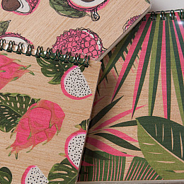 Блокнот "Личи" з модифікованої деревини Kiri sketch 12201-KR формат А5 на пружині