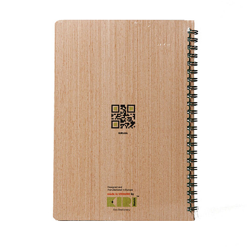 Блокнот "Драгон Фрукт" из модифицированной древесины Kiri sketch 12202-KR формат А5 на пружине