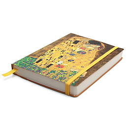 Дневник-мотиватор недатированный Густав Климт "Поцелуй" Kiri sketch 21201-KR в книжном переплете