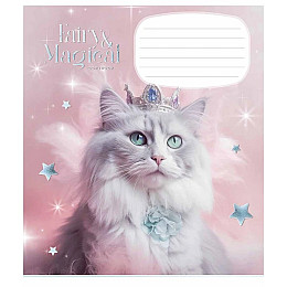 Тетрадь ученическая "Fairy cats" Школярик 012-3316K-5 в клетку 12 листов