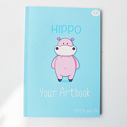 Блокнот 4Profi Artbook hippo 48 листів формат А5 902323