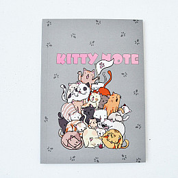 Блокнот 4Profi Kitty note сірий 40 листів В6 50605